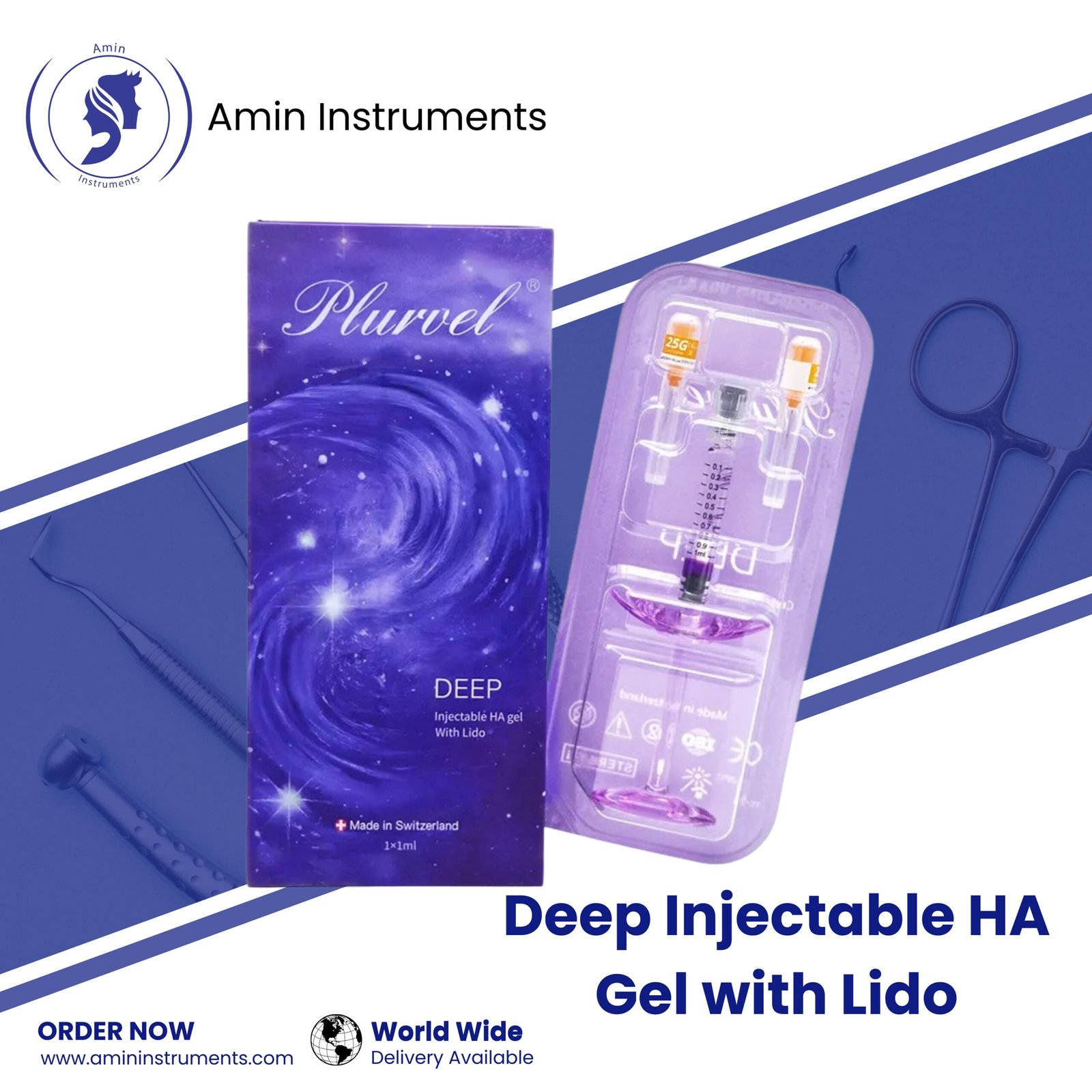 Deep Injectable HA Gel with Lidocaine